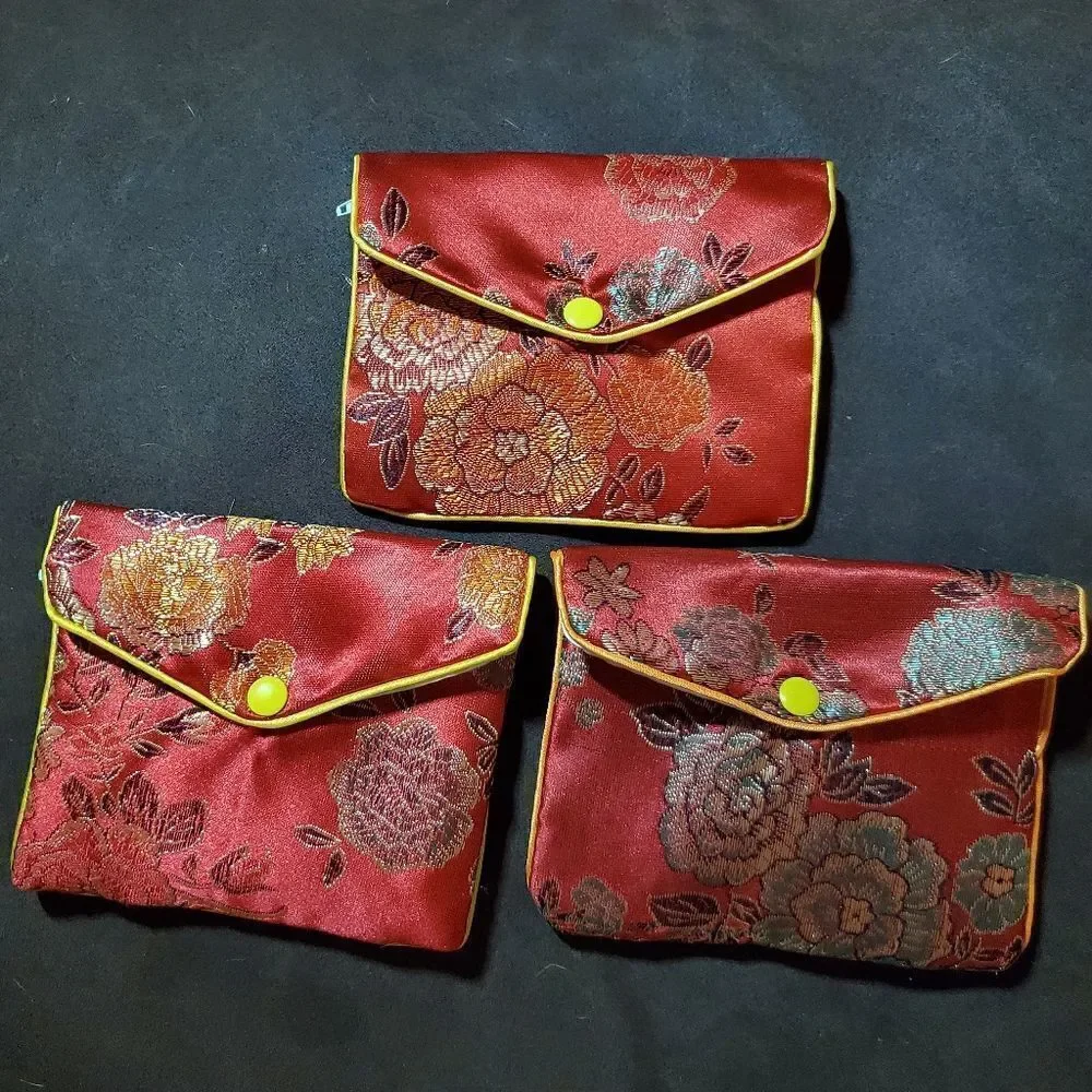 Silk Embroidered Bag / Pouch‎